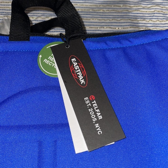 🥳🥳HOST PICK- Telfar x Eastpak Medium Backpack Carry On Shopper Bag Blue NWT - Picture 11 of 12